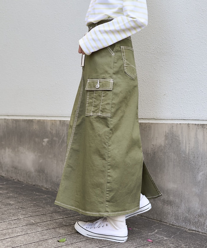 聯名 CARGO CURVE SKIRT