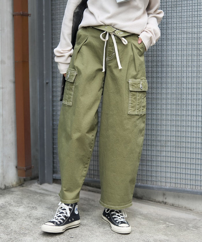 聯名 TUCK CURVE WIDE CARGO PANTS