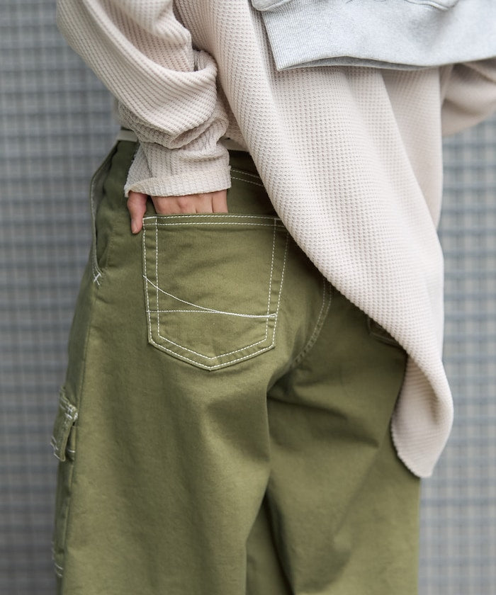 聯名 TUCK CURVE WIDE CARGO PANTS