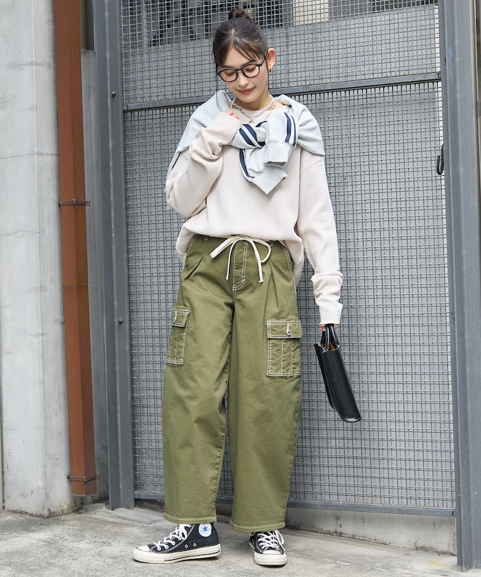 聯名 TUCK CURVE WIDE CARGO PANTS