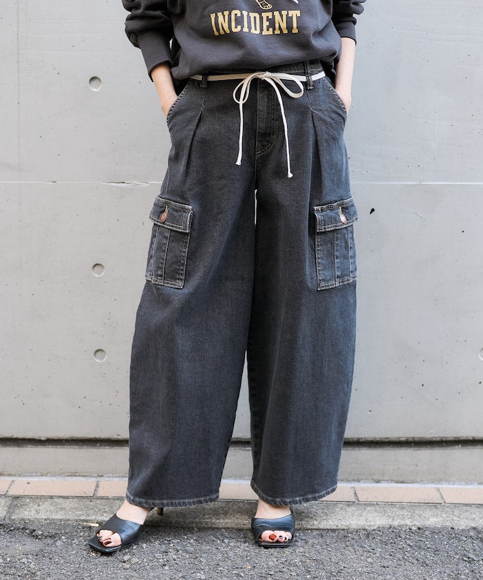 聯名 TUCK CURVE WIDE CARGO PANTS