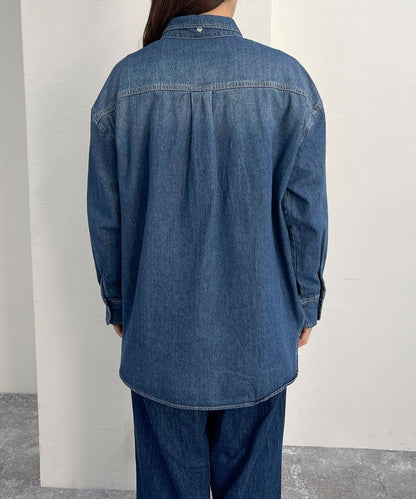 牛仔2WAY蝴蝶結襯衫