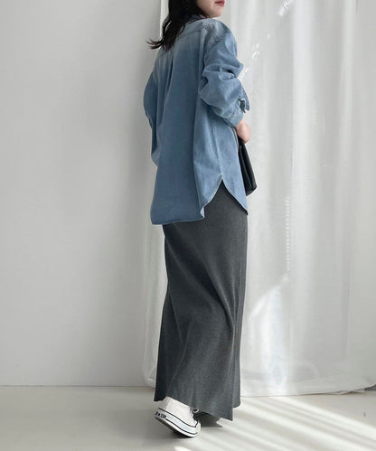 牛仔2WAY蝴蝶結襯衫