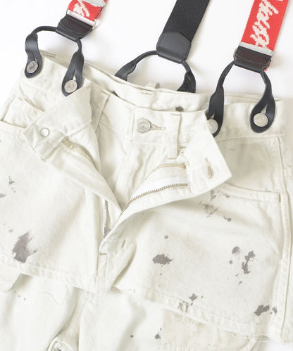 PAINT DENIM 2P SUSPENDER PANTS OFF