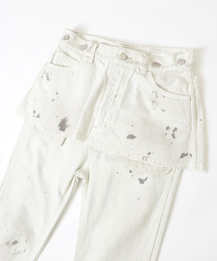 PAINT DENIM 2P SUSPENDER PANTS OFF