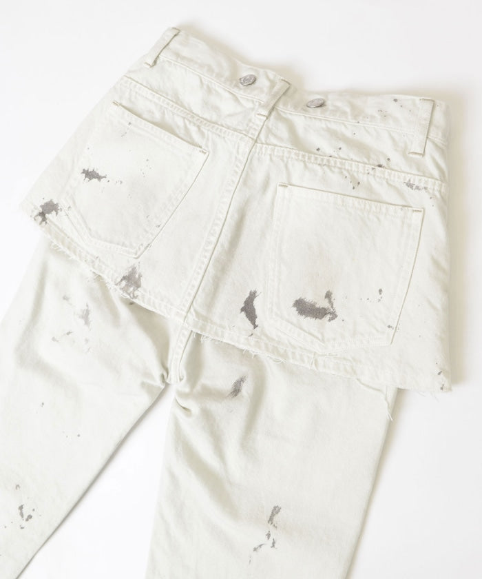 PAINT DENIM 2P SUSPENDER PANTS OFF