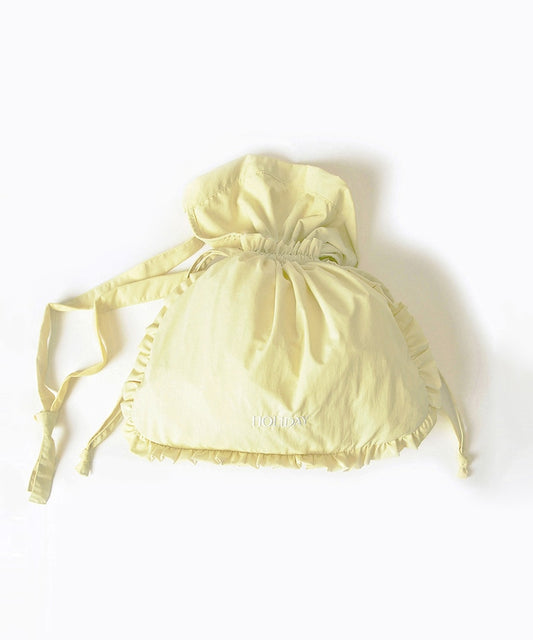 SUPPLEX NYLON RUFFLE APLON BAG 超細纖維尼龍褶邊阿普隆包