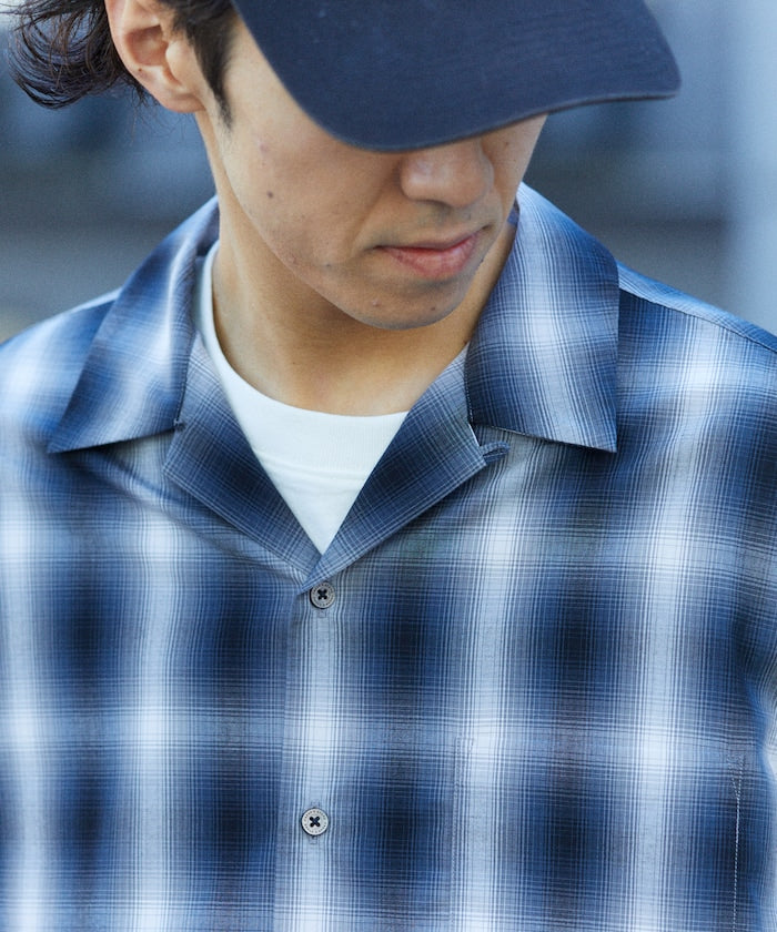 NEW LOOSE FIT OMBRE CHECK SHIRT LS