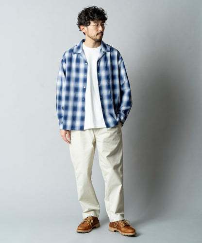 NEW LOOSE FIT OMBRE CHECK SHIRT LS