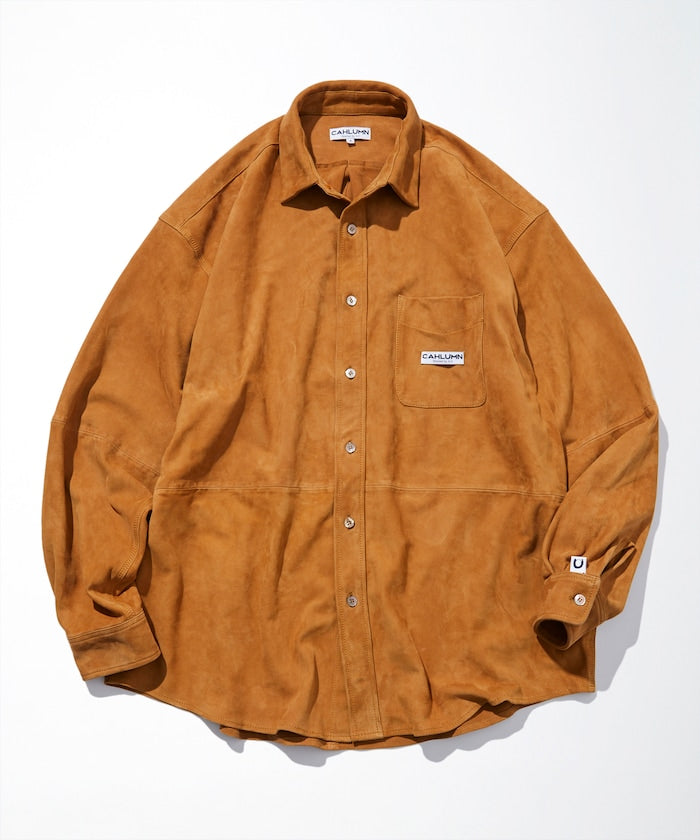 LAMB NAPPA /GOAT SUEDE LEATHER SHIRT