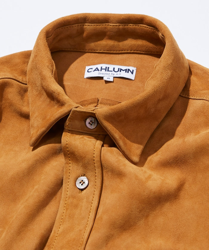 LAMB NAPPA /GOAT SUEDE LEATHER SHIRT