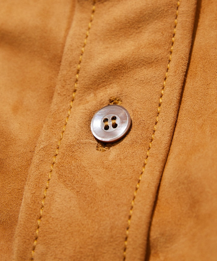 LAMB NAPPA /GOAT SUEDE LEATHER SHIRT