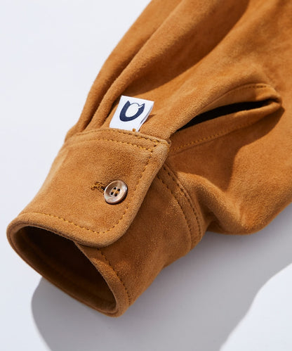 LAMB NAPPA /GOAT SUEDE LEATHER SHIRT