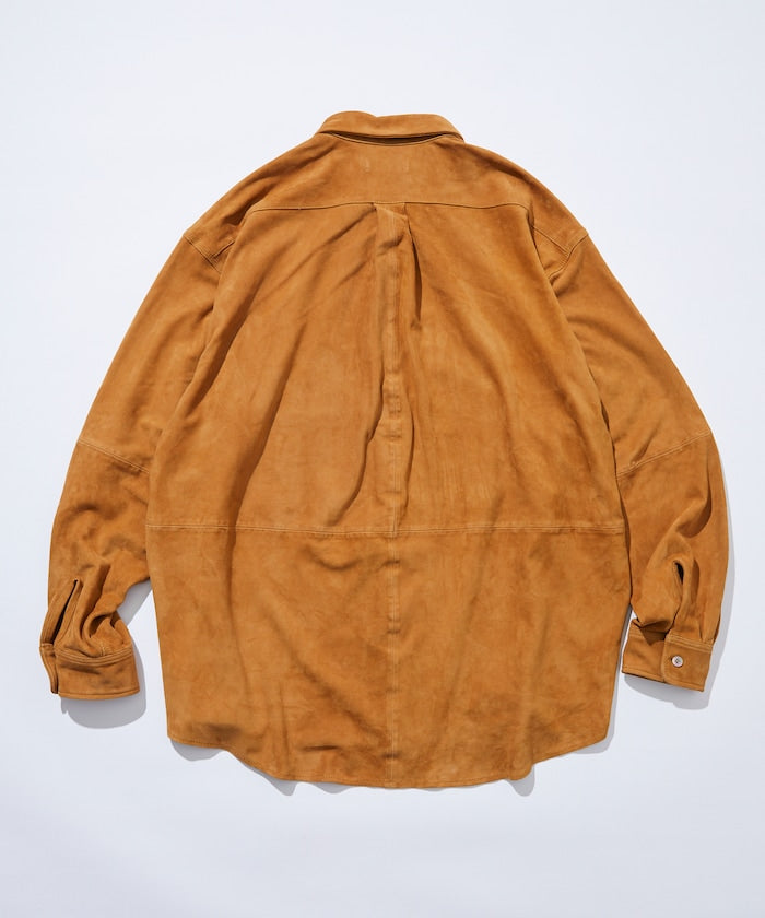 LAMB NAPPA /GOAT SUEDE LEATHER SHIRT