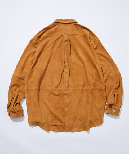 LAMB NAPPA /GOAT SUEDE LEATHER SHIRT