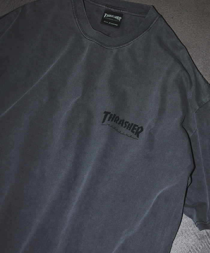 THRASHER×FREAK'S STORE 聯名 顏料染 單點 標誌印花T恤