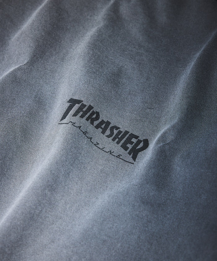 THRASHER×FREAK'S STORE 聯名 顏料染 單點 標誌印花T恤