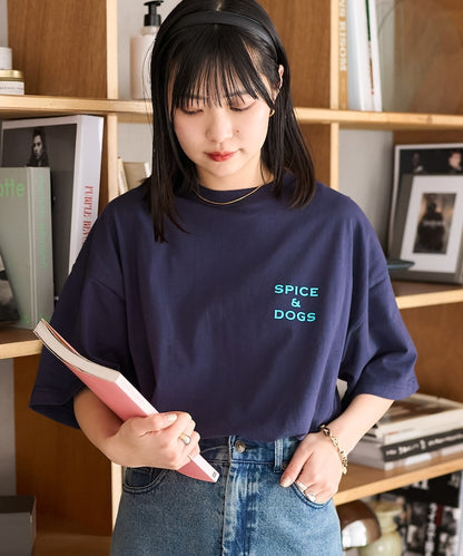 "SPICE&DOGS 8dogs" 動物印花T恤