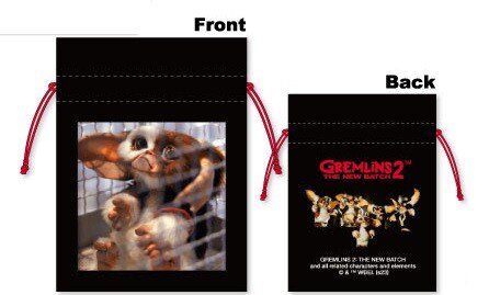 GREMLINS 小鬼 豆巾袋 黑色 (BG4448)
