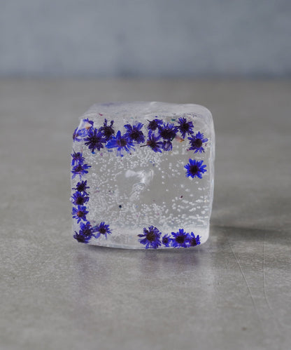 透明花蠟燭