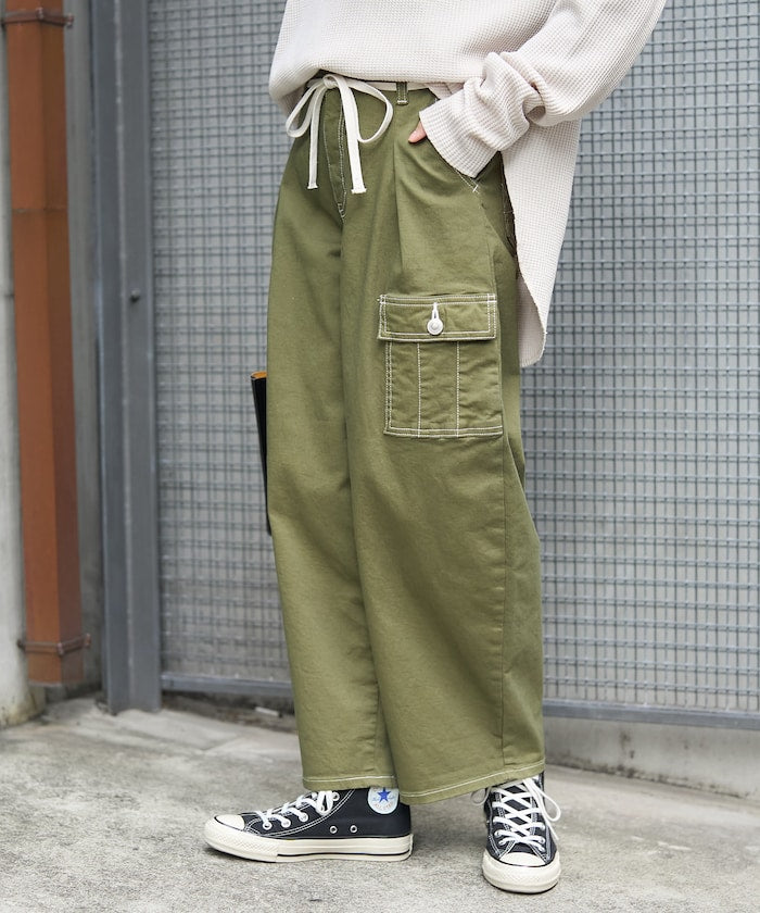 聯名 TUCK CURVE WIDE CARGO PANTS