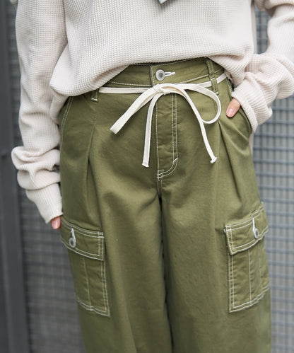 聯名 TUCK CURVE WIDE CARGO PANTS