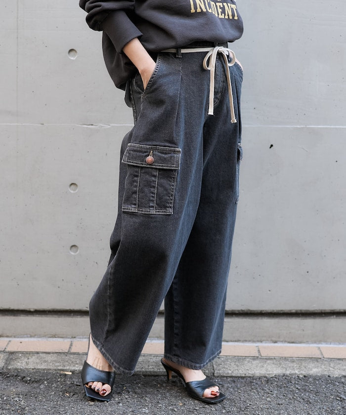 聯名 TUCK CURVE WIDE CARGO PANTS