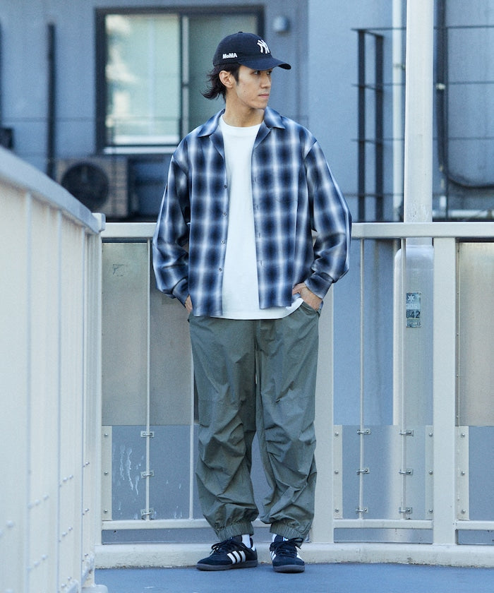 NEW LOOSE FIT OMBRE CHECK SHIRT LS