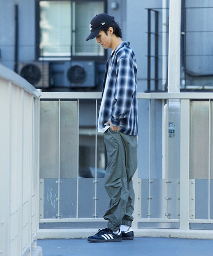 NEW LOOSE FIT OMBRE CHECK SHIRT LS