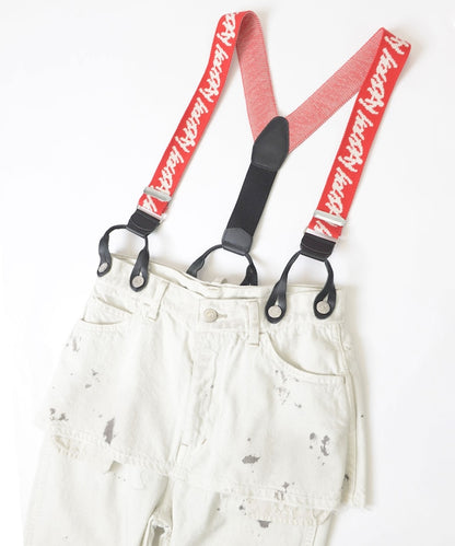 PAINT DENIM 2P SUSPENDER PANTS OFF