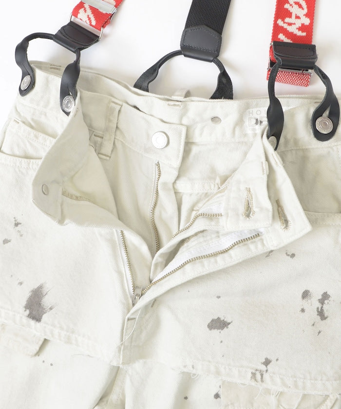 PAINT DENIM 2P SUSPENDER PANTS OFF