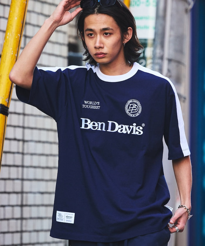 BEN DAVIS×FREAK'S STORE/本戴維斯 聯名 Logo 圓領 遊戲襯衫 印花T恤