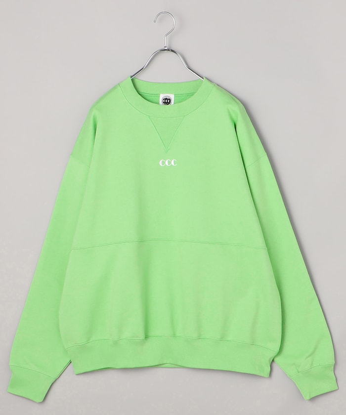 Embroidered Logo Switching Sweat