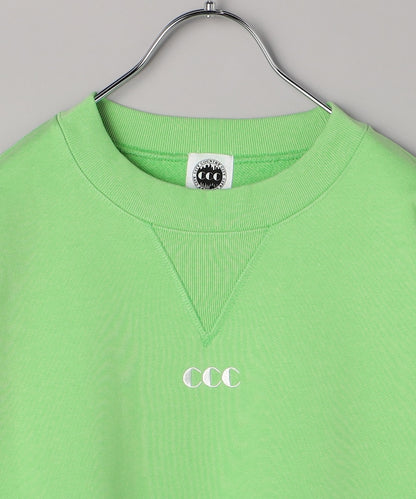 Embroidered Logo Switching Sweat