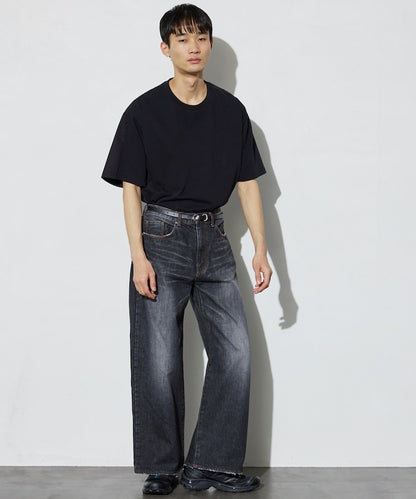 WIDE BAGGY FADED DENIM / 寬鬆褪色牛仔褲