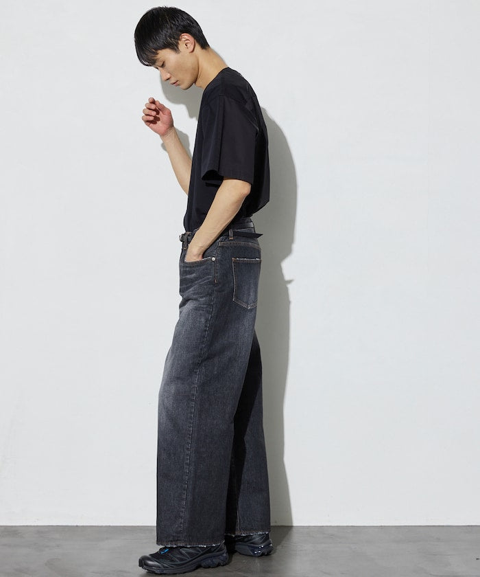 WIDE BAGGY FADED DENIM / 寬鬆褪色牛仔褲