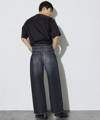 WIDE BAGGY FADED DENIM / 寬鬆褪色牛仔褲