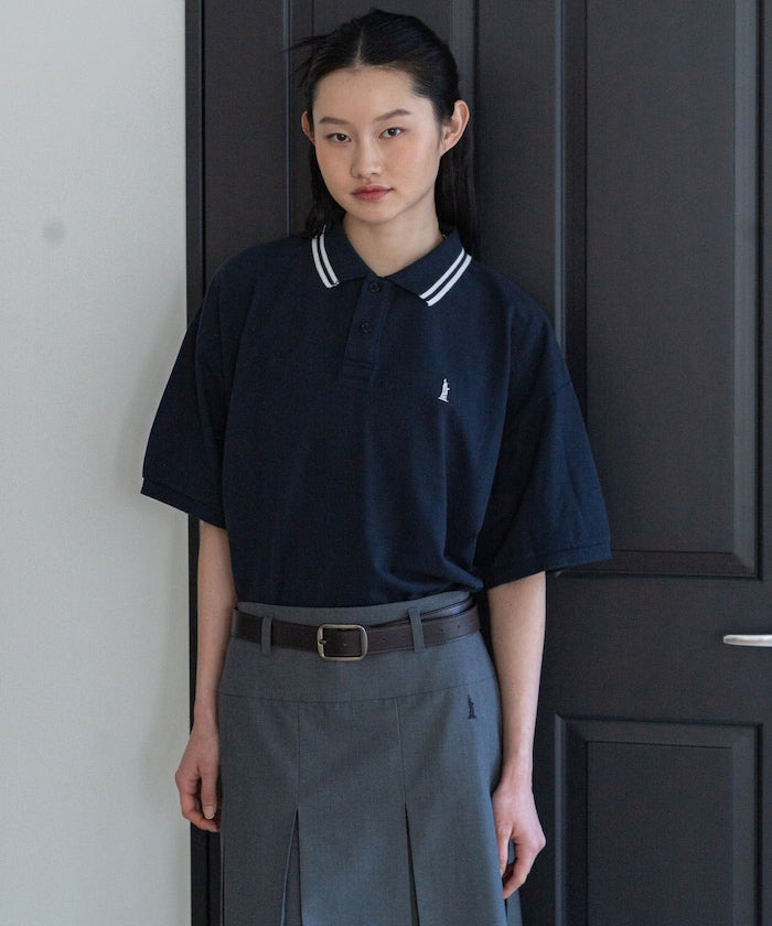 一點刺繡 肋線POLO衫【限定推出】