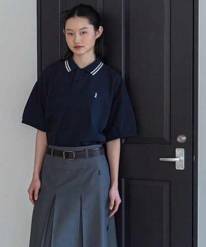 一點刺繡 肋線POLO衫【限定推出】