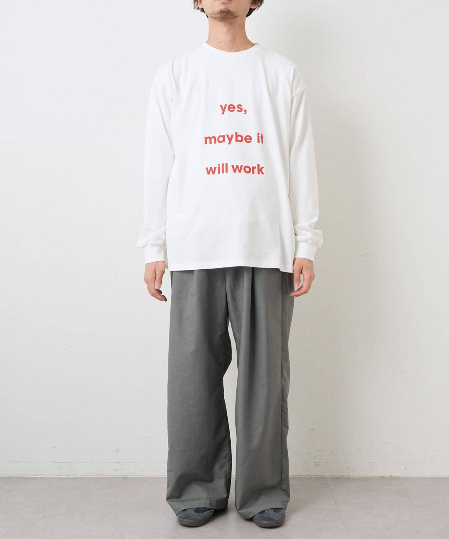 【UNISEX】信息印花圓領T恤