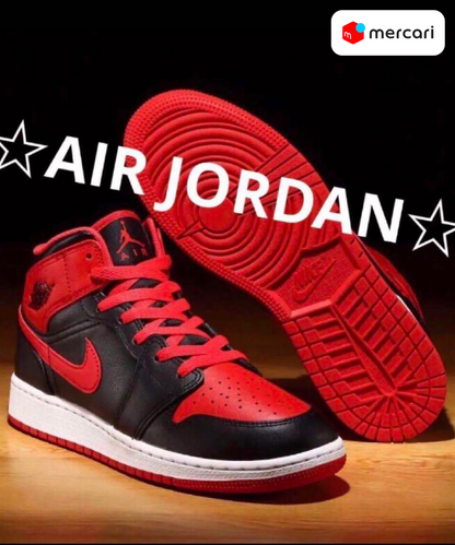 NIKE☆AIR JORDAN 1☆MID★BRED★24.5cm (新品、未使用)