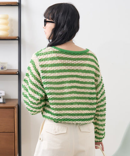 2way 透視 邊框 針織開衫