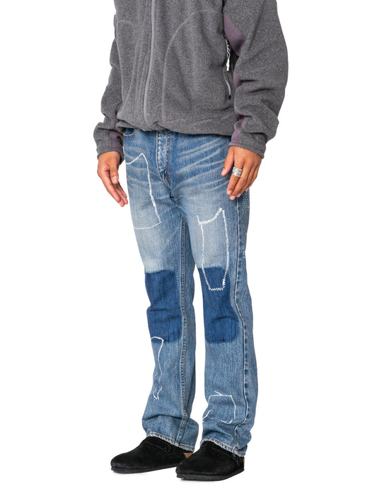RESEARCHED 5P JEANS/ 12.5 oz DENIM / SASHIKO