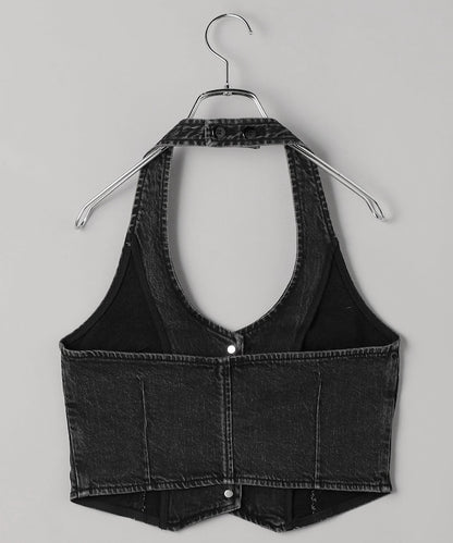 HALTER VEST 灰黑色