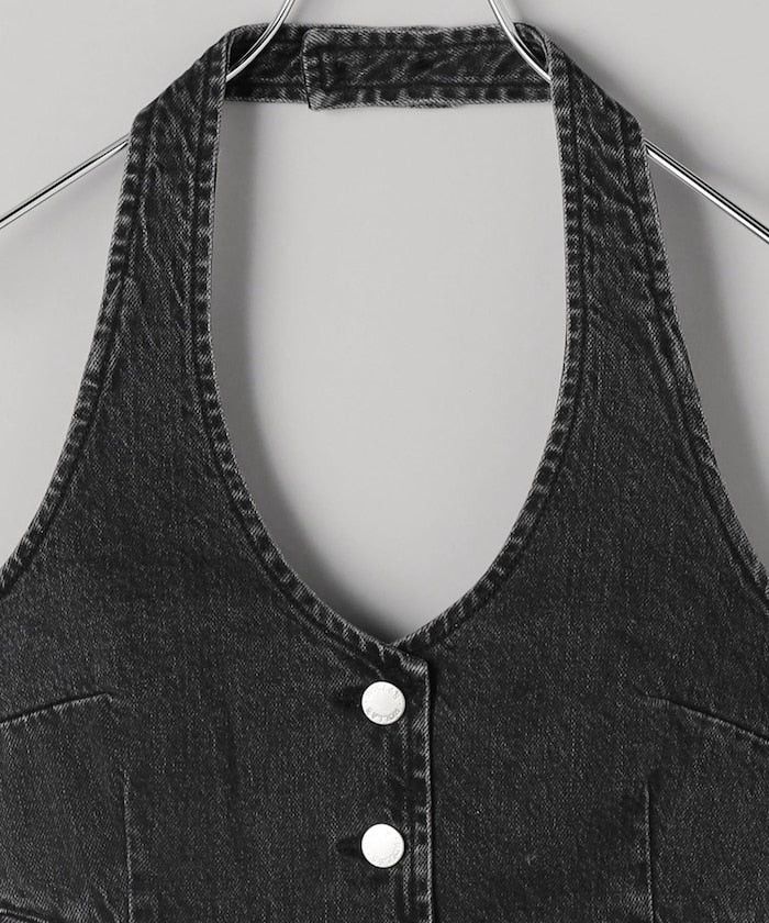 HALTER VEST 灰黑色