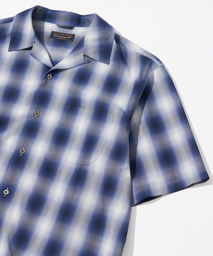 NEW LOOSE FIT OMBRE CHECK SHIRT 短袖