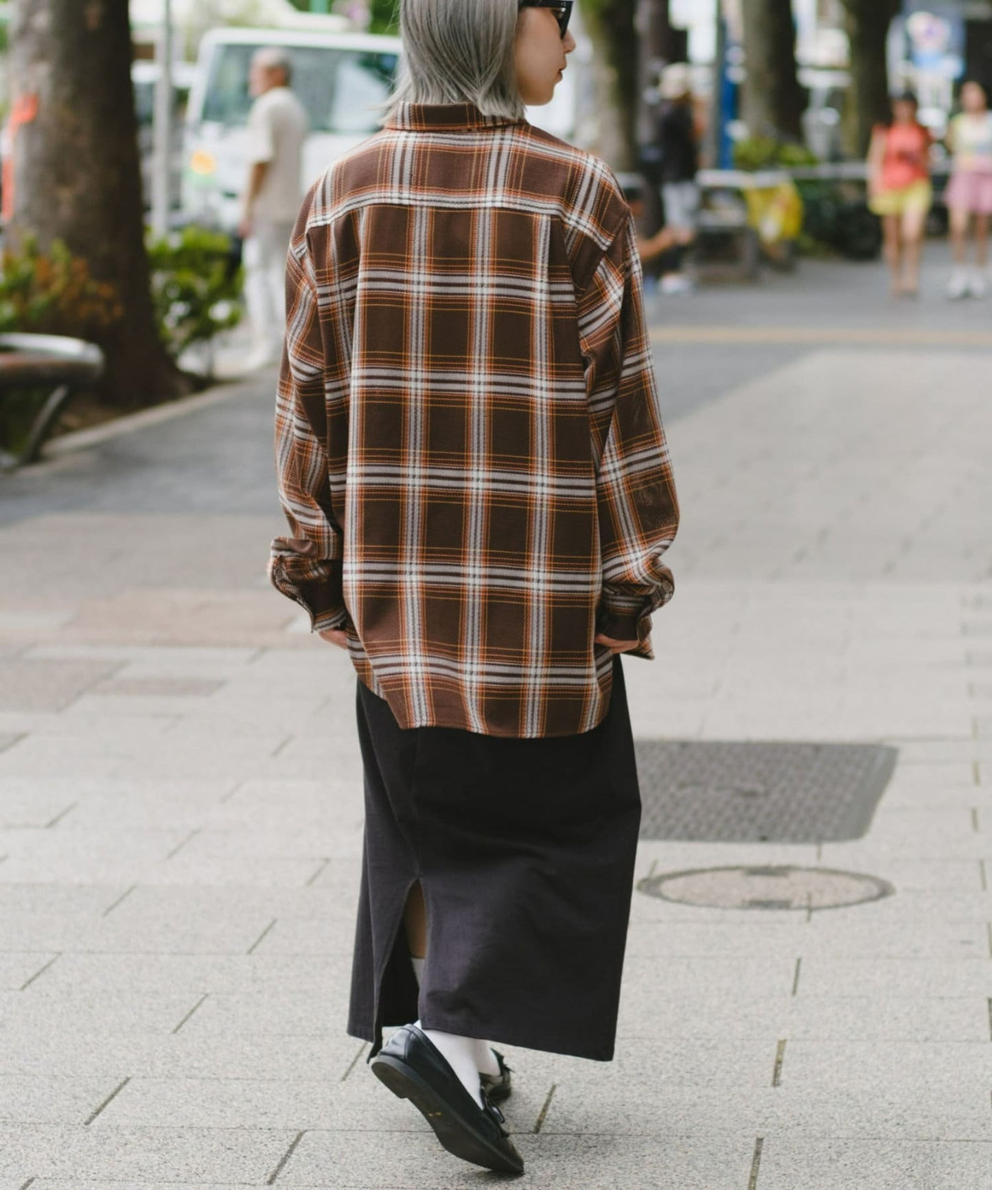 【男女通用】編織籃球網格格子襯衫