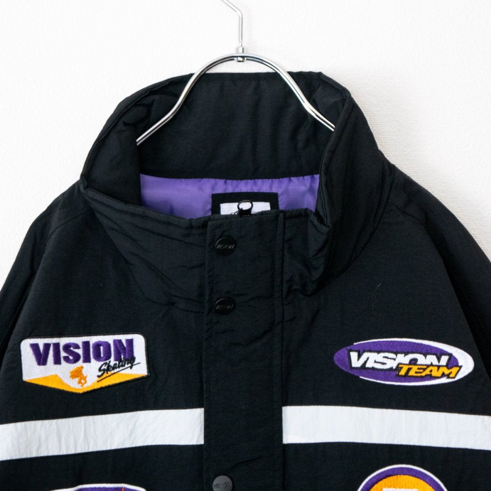 VISION STREET WEAR 尼龍摩托夾克 黑色 (CT7040BK)