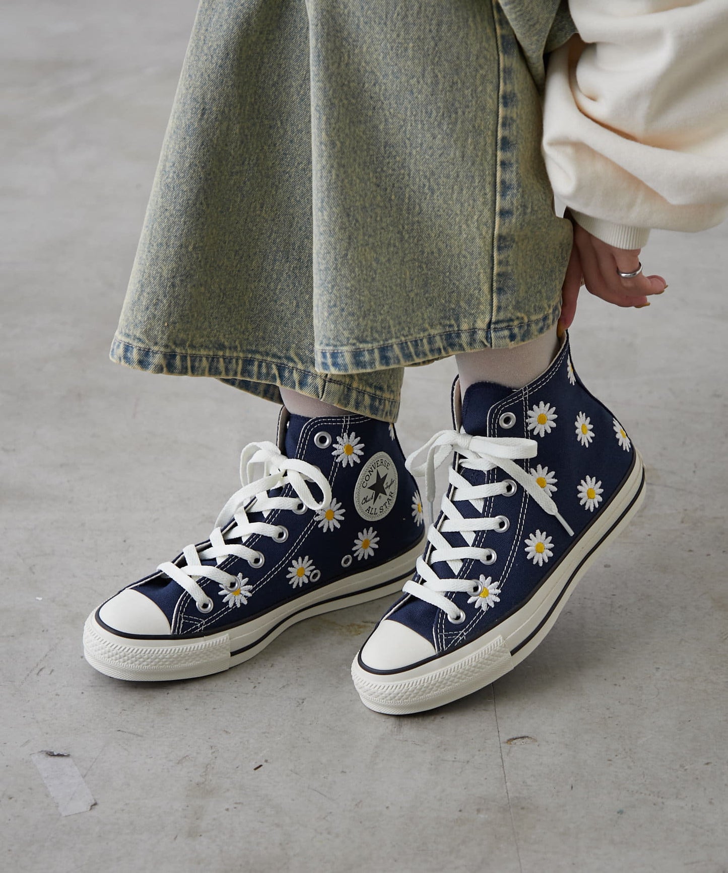 【CONVERSE/匡威】ALL STAR R 雛菊花 高幫