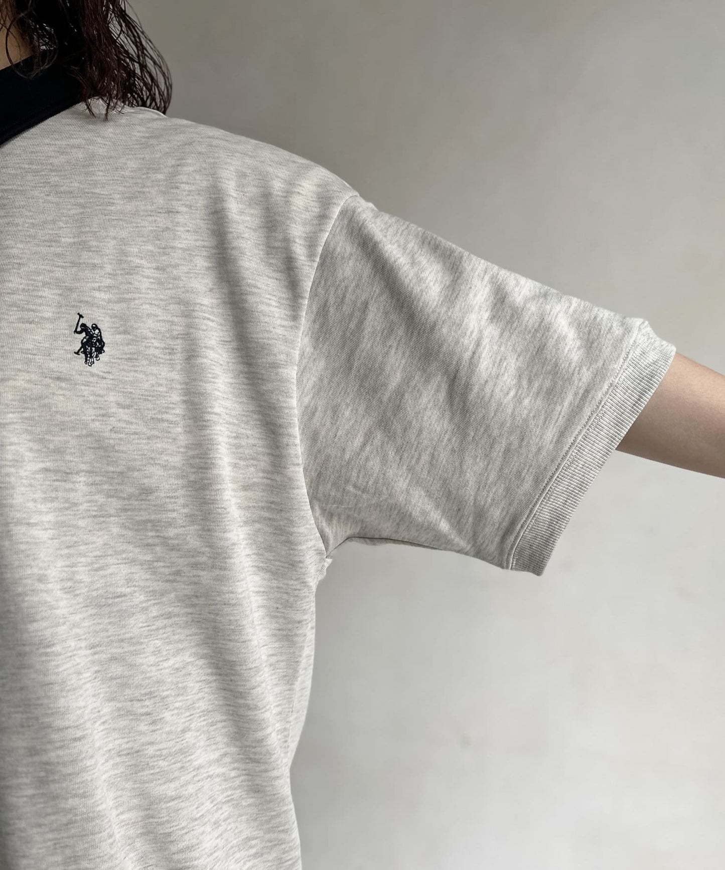 【U.S. POLO ASSN.】裡毛半袖半拉鍊